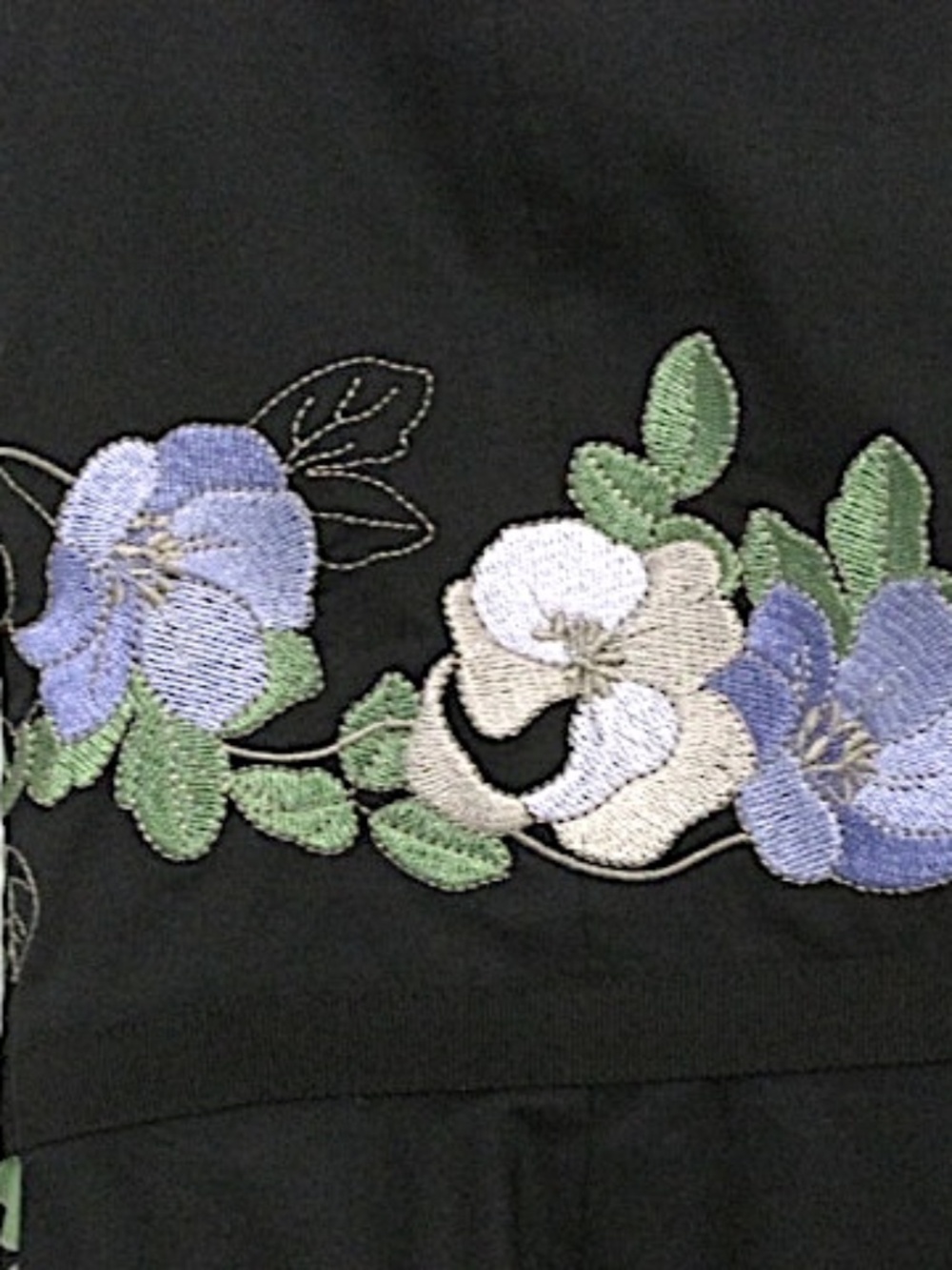 Ann Taylor LOFT NWOT Strapless Navy Floral Embroidered Fit & Flare Dress, Size 4 - Picture 5 of 8